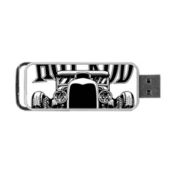 Vintage Car Hot Rod Motor Vehicle Portable USB Flash (Two Sides)