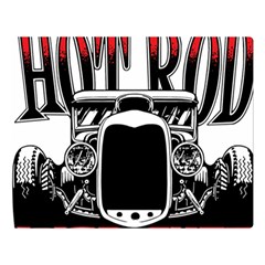 Vintage Car Hot Rod Motor Vehicle Premium Plush Fleece Blanket (Large)