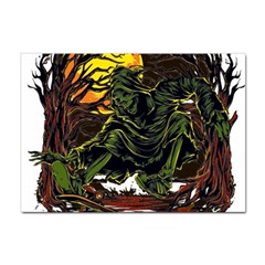 Grim Reaper Above Art  Monster Moon Letter Poster Sticker A4 (100 Pack) by Sarkoni