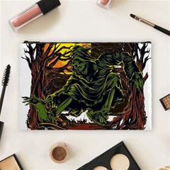 Grim Reaper Above Art  Monster Moon Letter Poster Cosmetic Bag (large) by Sarkoni