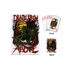 Grim Reaper Above Art  Monster Moon Letter Poster Playing Cards Single Design (mini) by Sarkoni