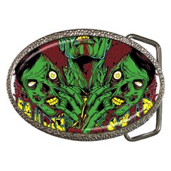 Zombie Star Monster Green Monster Belt Buckles by Sarkoni