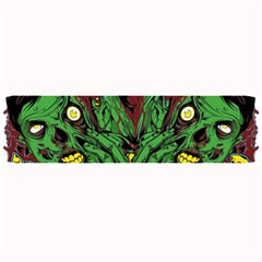 Zombie Star Monster Green Monster Large Bar Mat by Sarkoni