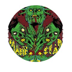 Zombie Star Monster Green Monster Mini Round Pill Box (pack Of 5) by Sarkoni