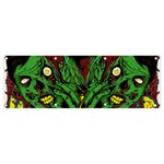 Zombie Star Monster Green Monster Banner and Sign 9  x 3  Front