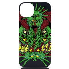 Zombie Star Monster Green Monster Iphone 14 Plus Black Uv Print Case by Sarkoni