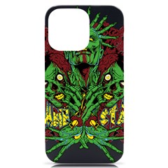 Zombie Star Monster Green Monster Iphone 14 Pro Max Black Uv Print Case by Sarkoni