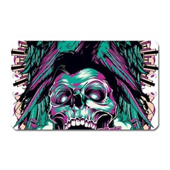 Anarchy Skull And Birds Magnet (rectangular) by Sarkoni