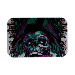 Anarchy Skull And Birds Open Lid Metal Box (silver)   by Sarkoni