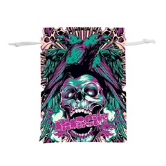 Anarchy Skull And Birds Lightweight Drawstring Pouch (s) by Sarkoni