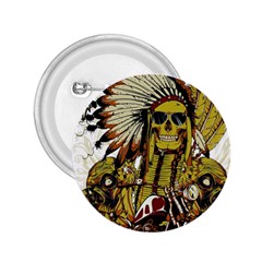 Motorcycle And Skull Cruiser Native American 2 25  Buttons by Sarkoni