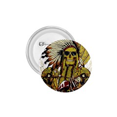 Motorcycle And Skull Cruiser Native American 1 75  Buttons by Sarkoni