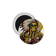 Motorcycle And Skull Cruiser Native American 1 75  Magnets by Sarkoni