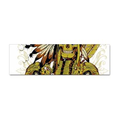 Motorcycle And Skull Cruiser Native American Sticker (bumper) by Sarkoni