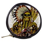 Motorcycle And Skull Cruiser Native American Mini Makeup Bag Back