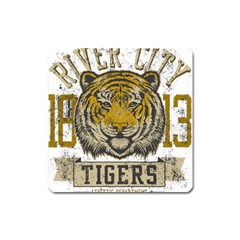 1813 River City Tigers Athletic Department Square Magnet by Sarkoni