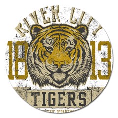 1813 River City Tigers Athletic Department Magnet 5  (round) by Sarkoni