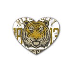 1813 River City Tigers Athletic Department Rubber Coaster (Heart) Front