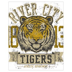 1813 River City Tigers Athletic Department Drawstring Bag (small) by Sarkoni