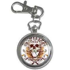 Harvest Of Fear Logo Illustration Skull Pistol Key Chain Watches by Sarkoni