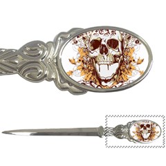 Harvest Of Fear Logo Illustration Skull Pistol Letter Opener by Sarkoni