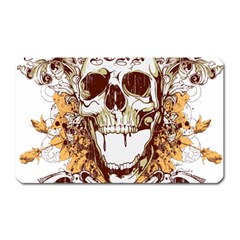 Harvest Of Fear Logo Illustration Skull Pistol Magnet (rectangular) by Sarkoni