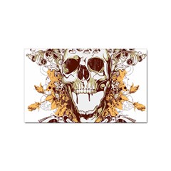 Harvest Of Fear Logo Illustration Skull Pistol Sticker Rectangular (100 Pack) by Sarkoni