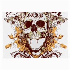 Harvest Of Fear Logo Illustration Skull Pistol Large Glasses Cloth by Sarkoni