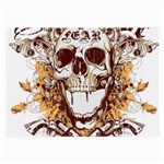 Harvest Of Fear Logo Illustration Skull Pistol Large Glasses Cloth Front