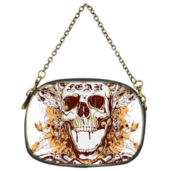 Harvest Of Fear Logo Illustration Skull Pistol Chain Purse (one Side) by Sarkoni