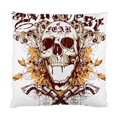 Harvest Of Fear Logo Illustration Skull Pistol Standard Cushion Case (two Sides) by Sarkoni