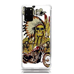 Motorcycle And Skull Cruiser Native American Samsung Galaxy S20plus 6 7 Inch Tpu Uv Case by Sarkoni