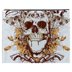 Harvest Of Fear Logo Illustration Skull Pistol Cosmetic Bag (xxxl) by Sarkoni