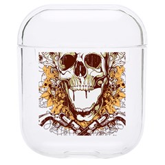 Harvest Of Fear Logo Illustration Skull Pistol Hard Pc Airpods 1/2 Case by Sarkoni