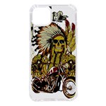 Motorcycle And Skull Cruiser Native American iPhone 14 Plus TPU UV Print Case Front