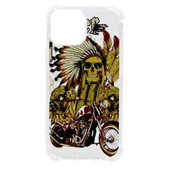 Motorcycle And Skull Cruiser Native American Iphone 13 Mini Tpu Uv Print Case by Sarkoni