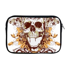 Harvest Of Fear Logo Illustration Skull Pistol Apple Macbook Pro 17  Zipper Case by Sarkoni