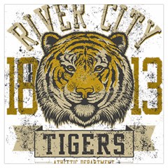 1813 River City Tigers Athletic Department Lightweight Scarf  by Sarkoni