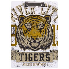 1813 River City Tigers Athletic Department A4 Acrylic Clipboard by Sarkoni