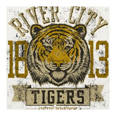 1813 River City Tigers Athletic Department Banner And Sign 3  X 3  by Sarkoni