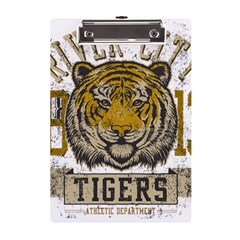 1813 River City Tigers Athletic Department A5 Acrylic Clipboard by Sarkoni