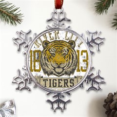 1813 River City Tigers Athletic Department Metal Large Snowflake Ornament by Sarkoni