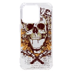 Harvest Of Fear Logo Illustration Skull Pistol Iphone 14 Pro Tpu Uv Print Case by Sarkoni