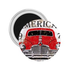 Perfect American Vintage Classic Car Signage Retro Style 2 25  Magnets by Sarkoni