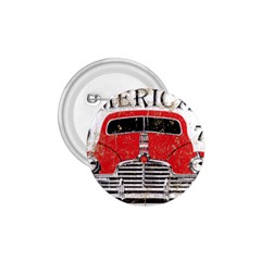 Perfect American Vintage Classic Car Signage Retro Style 1 75  Buttons by Sarkoni