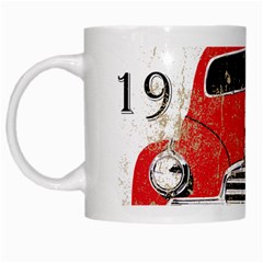 Perfect American Vintage Classic Car Signage Retro Style White Mug by Sarkoni