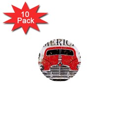 Perfect American Vintage Classic Car Signage Retro Style 1  Mini Buttons (10 Pack)  by Sarkoni