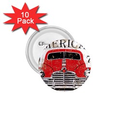 Perfect American Vintage Classic Car Signage Retro Style 1 75  Buttons (10 Pack) by Sarkoni