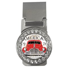 Perfect American Vintage Classic Car Signage Retro Style Money Clips (cz)  by Sarkoni