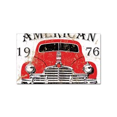 Perfect American Vintage Classic Car Signage Retro Style Sticker (rectangular) by Sarkoni